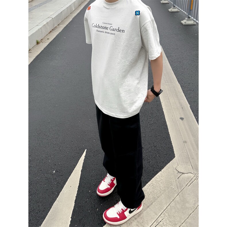 XZ809A/BBBT32/P20/控38重磅印花美式复古圆领T恤,男装T恤,星座809A(原222-1)