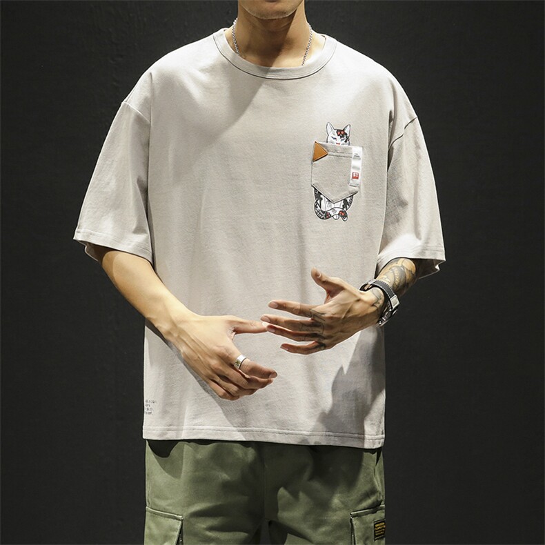 短袖t恤男潮牌ins夏季2021新款纯棉衣服宽松半袖体恤DS340TP25,男装T恤,电商A102