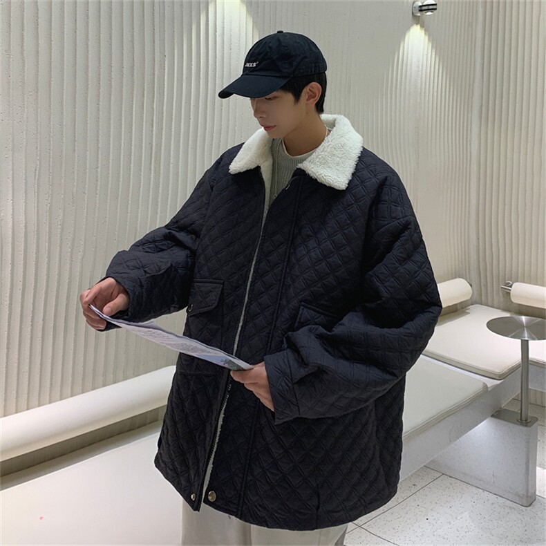 抖音2025重磅美式潮牌潮高中生工艺棉服外套A170-M826-TP85,男装棉衣,电商A170