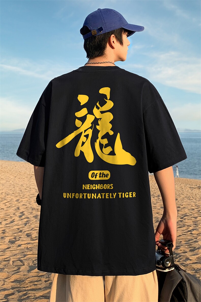 直播供货2025夏装新款纯棉印花短袖T恤A158-T2426-P18特价控28,男装T恤,电商A158