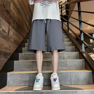 夏季新款宽松直筒休闲五分裤美式潮牌条纹短裤男 现货 K7903-P36图片