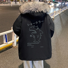 MM48092-P130冬季大毛领棉衣男士大码加厚棉袄男棉服，男装棉衣，电商A040