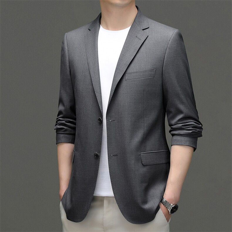秋季新款西装男西服简约外套羊毛西服商务休闲小西装单西，男装西服，电商B360