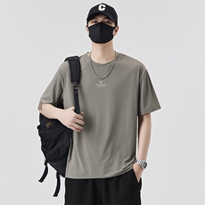 男士冰丝短袖T恤夏季百搭休闲运动圆领半袖上衣T65801-P35控69，男装T恤，电商A237