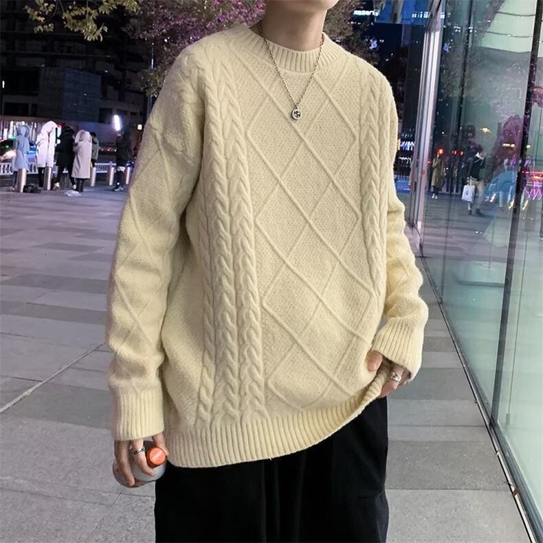毛衣男港味2023秋季复古日系针织衫M119P46,男装针织衫/毛衣,星座1116-2