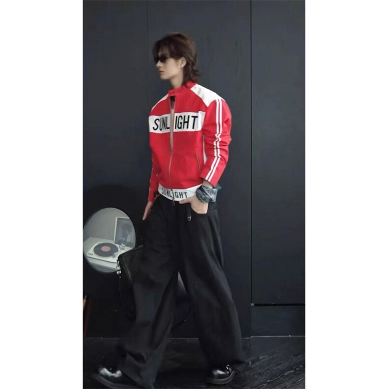 网图！龙叨叨同款秋季夹克美式复古风LK80170-特批85,男装夹克,电商A061