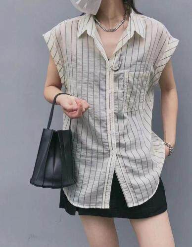 无袖衬衫，女装衬衫，DL 迪黎