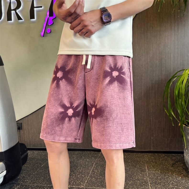 DK353P5878小伙风店主风扎染工装休闲短裤百搭五分裤男,男装牛仔裤,电商B340