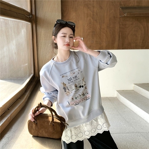 新品 26春印花拼接卫衣2C293-Q923-P125-K198图片