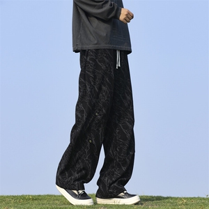 美式扎染休闲裤男春秋新款休闲百搭青少年运动裤直筒裤k7815-P35图片