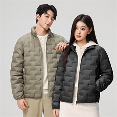 新款90绒子轻薄情侣装羽绒服秋冬男女款立领轻薄羽绒服外套，男装羽绒服，钱塘723