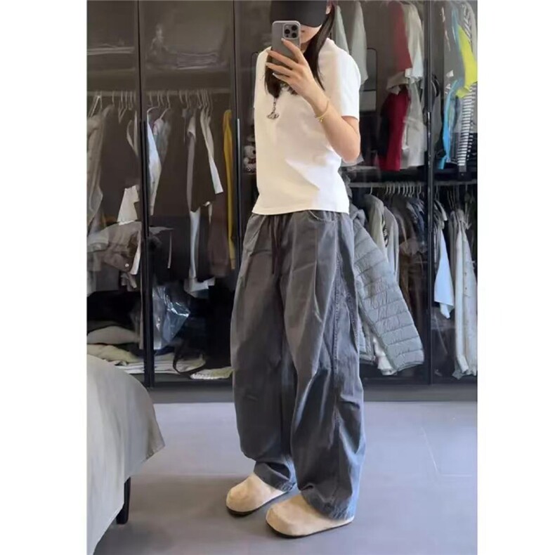 美式工装裤男水洗复古宽松直筒纯棉裤子潮牌男生休闲裤KZ122-P55,男装棉裤,星座310A-4