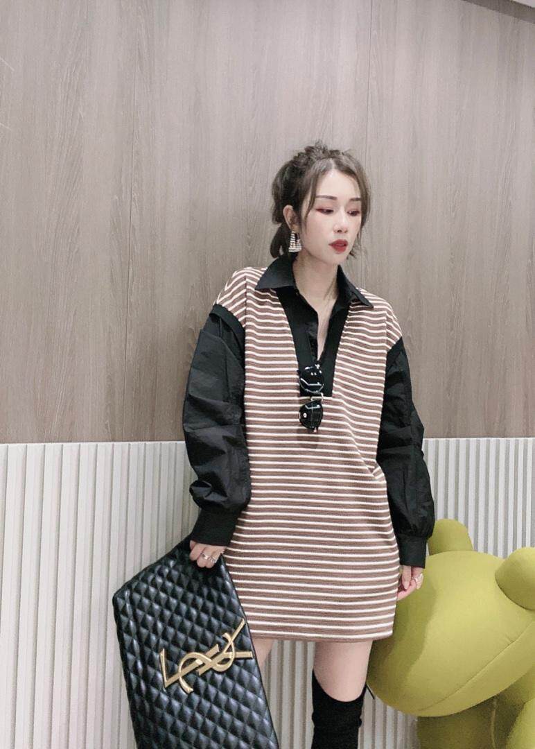 假二件套卫衣裙ＭL，女装卫衣/绒衫，可纳奇