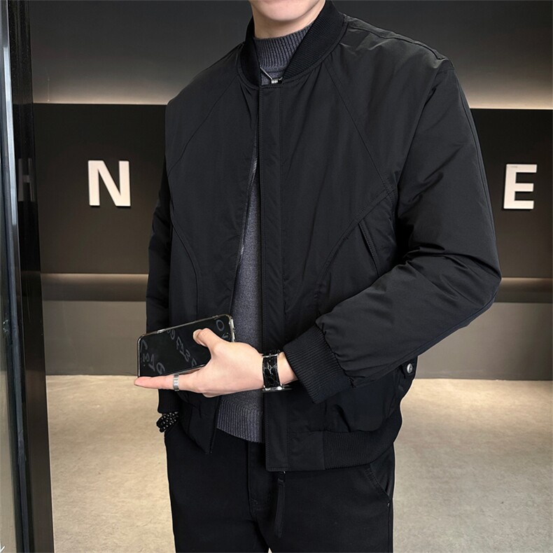 冬季男士棒球领羽绒服【标50控活动价278】,男装羽绒服,星座414（原B263）