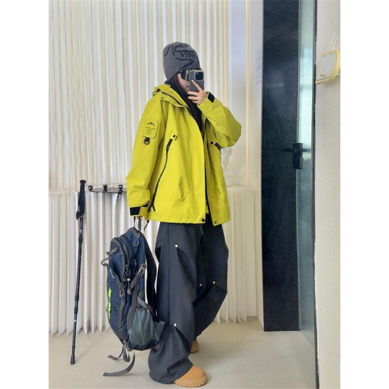 网图有货秋季单冲三防冲锋衣防风防水登山服外套男女A795-P48,男装夹克,星座1505