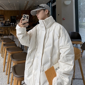 A963-P84 2024新款冬季美式潮牌情侣装上衣日系复古棉服外套男图片