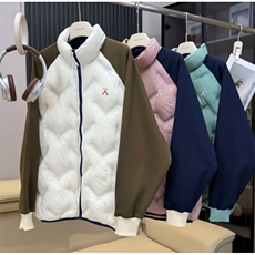 网图冬季新款菱格立领拼色保暖棉衣外套男女同款WT52特P118，男装棉衣，电商C310