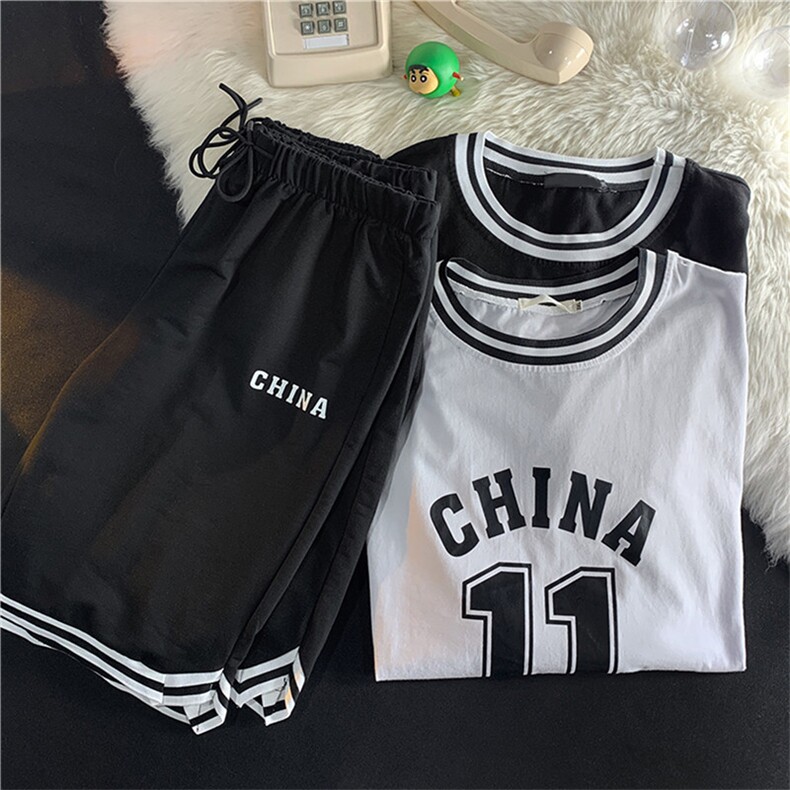 男潮流休闲套装宽松篮球服Y90P37,男装休闲套装,星座1116-2