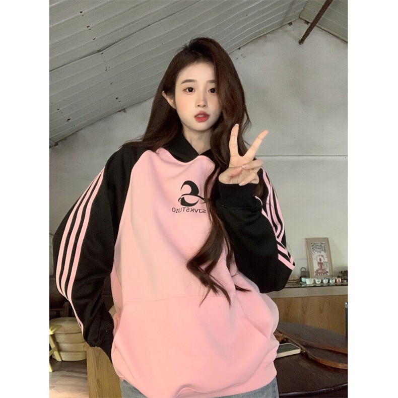 EE089-P65卫衣男女情侣薄款2024宽松印花外套连帽韩版上衣200斤，女装短外套，星座911-3