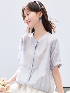 现货2026夏装新款透气亲肤女士凉爽衬衣图片