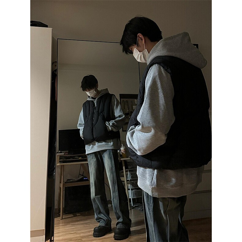 【有货】解构短款棉衣外穿马甲背心棉服外套MY52特P74,男装背心/马甲,星座908-1