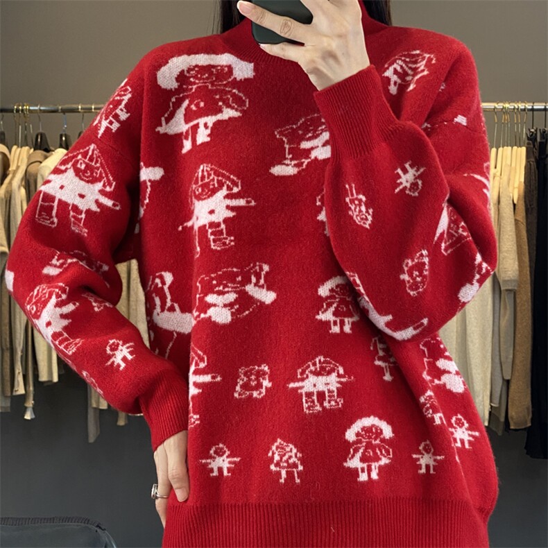 早春新款羊毛小开衫女短款外搭羊毛衫圆领短款针织春秋外套,女装羊毛衫,唯若美羊绒