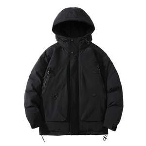 冬上新加绒加厚羽绒服中性潮牌冲锋衣外套男女 8301-P220 控价318图片