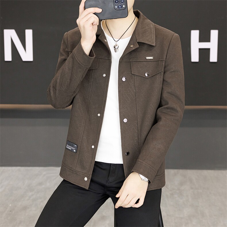 春季夹克男高品质翻领外套型男商务休闲百搭青年外套男S2605-P88,男装夹克,星座310B-3