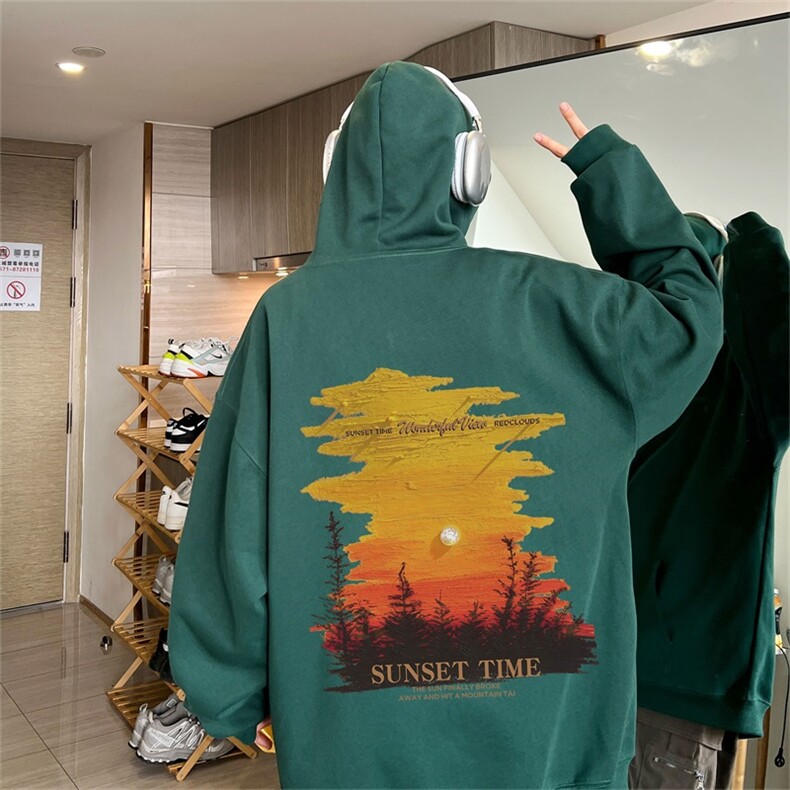 电商DSA028-MT2349100聚酯P35新款潮流印花连帽卫衣男限49,男装卫衣,电商A028