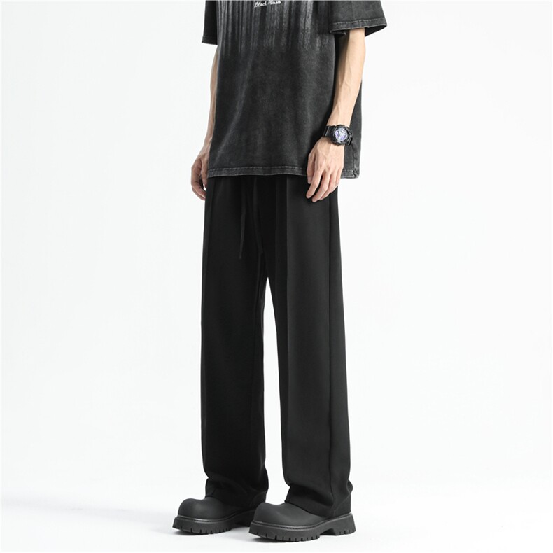 抖音直播2025夏季新款百搭冰丝休闲西裤长裤潮男B273-1-K158-P45，男装西裤，电商基地B273-1