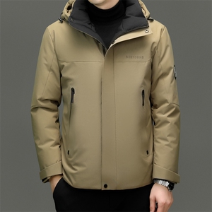 男装羽绒服YR9906新款连帽可脱卸羽绒服图片