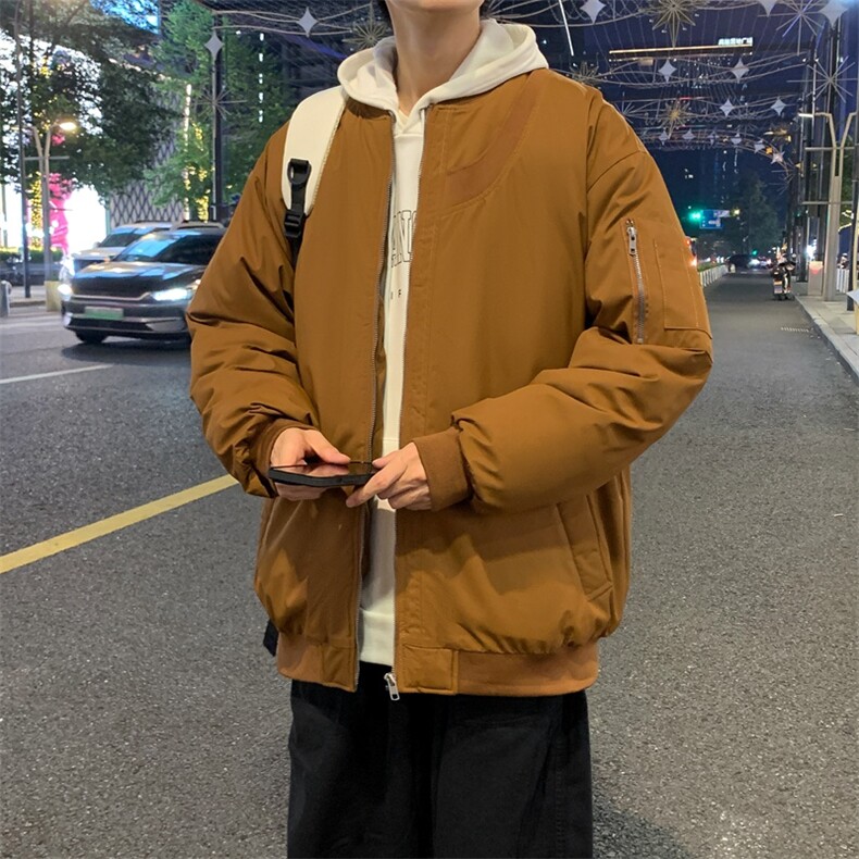 棒球服外套男女棉服美式潮牌复古高级感男装宽松飞行员M0822-P98图片