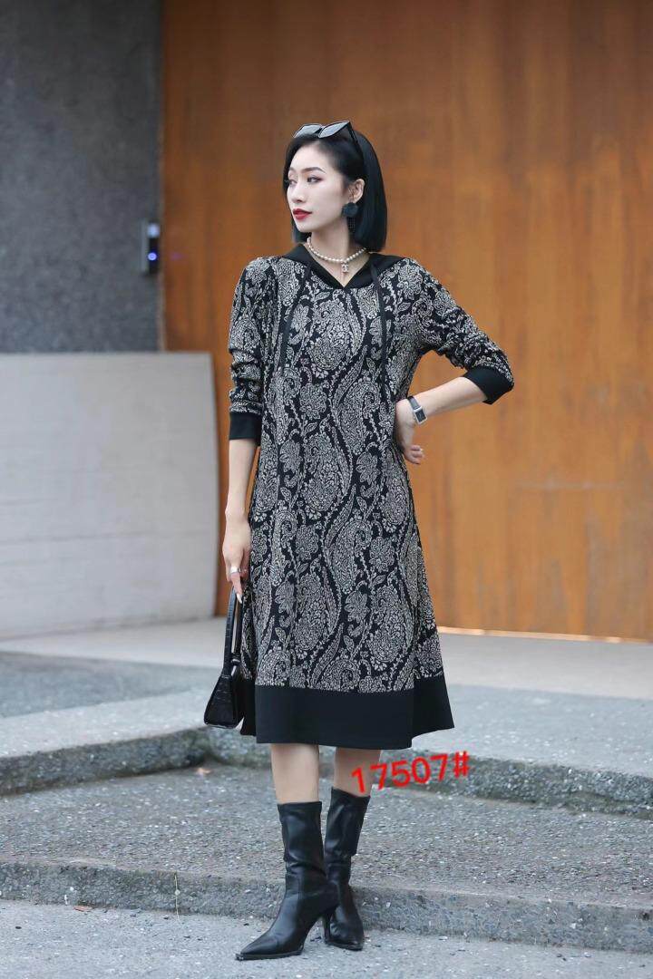 貂绒连衣裙，女装连衣裙，禾瓷