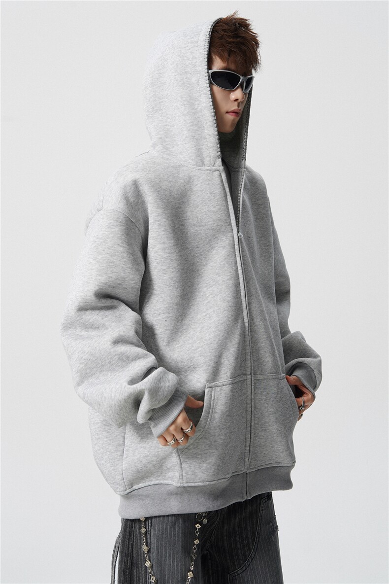 3XL-S基础百搭拉链开衫卫衣男休闲外套小心机WY45-P58400g,女装短外套,电商D206-1