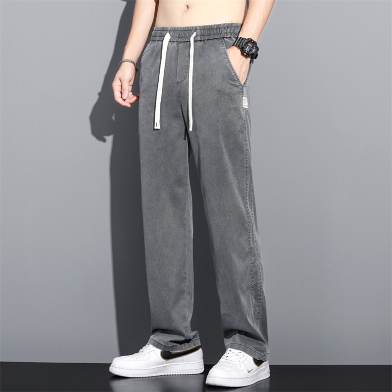 2024夏季牛仔裤男宽松薄款潮牌莱赛尔休闲裤1048-P45支持活动,男装牛仔裤,星座224