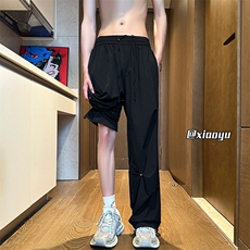 XZ616夏季冰丝薄款铆钉伞兵裤工装裤休闲长裤TY2487特P35控68，男装工装外套，星座512A（原616）