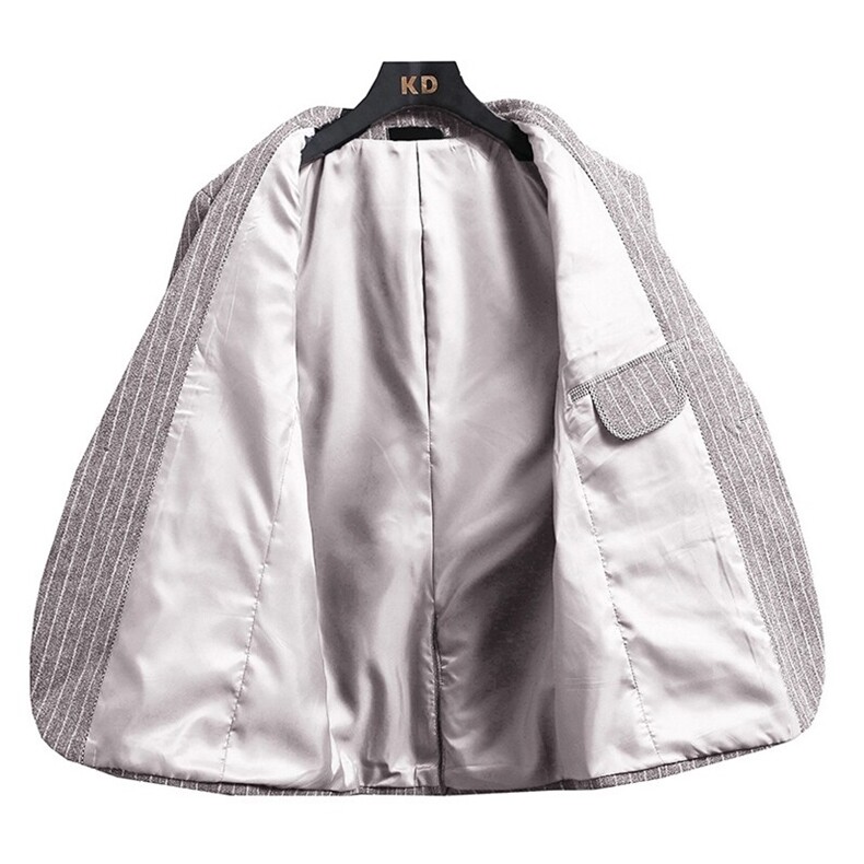 T2Z8630P150新款男士西服套装韩版休闲二件套条纹男西装外套,男装西服,星座510A-2