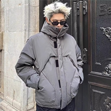 网图现货美式宽松连帽设计感加厚棉服MY2530特P90，男装棉衣，星座205-3