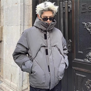 网图现货 美式宽松连帽设计感加厚棉服MY2530特P90图片