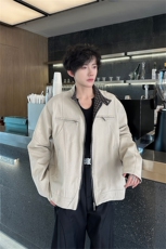 美式重工哈灵顿夹克二代男女cleanfit重磅帆布休闲立领短款工装潮，男装夹克，星座505-2（原电商A260-1)