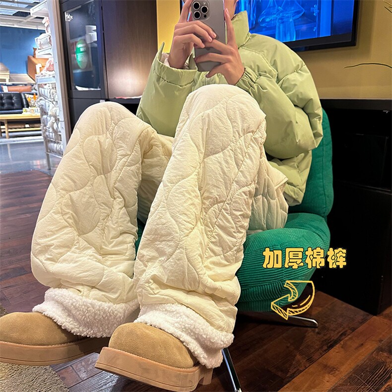 2025冬季新款内景大码防水加厚棉裤M-5XHK241058-特P35,男装休闲裤,电商A022