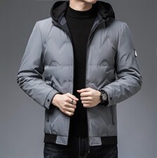 冬季中年休闲羽绒服连帽可脱卸男中长款加厚冬装外套ZL1008-P225，男装羽绒服，电商B212（原钱塘6029）