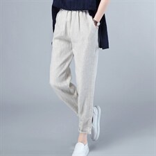 裤子2024年夏季减龄纯色潮流舒适简约韩版中腰通勤,女装休闲裤,丽影随形