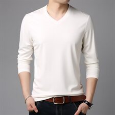B68108钱塘2021-2春季主推大货跑量高品质爆款男士T恤长袖P52，男装T恤，钱塘207-2