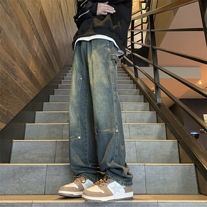 春秋现货伐木工装牛仔裤男宽松直筒GK07-P55-限价68图片