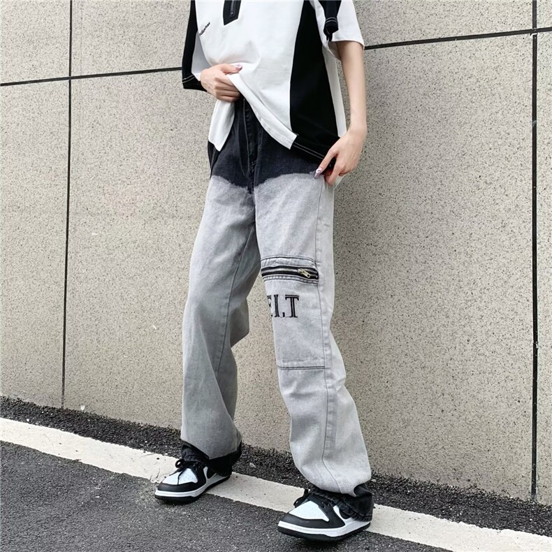 青春流行ins男直筒水洗牛仔裤NB77P60,男装牛仔裤,星座1116-2
