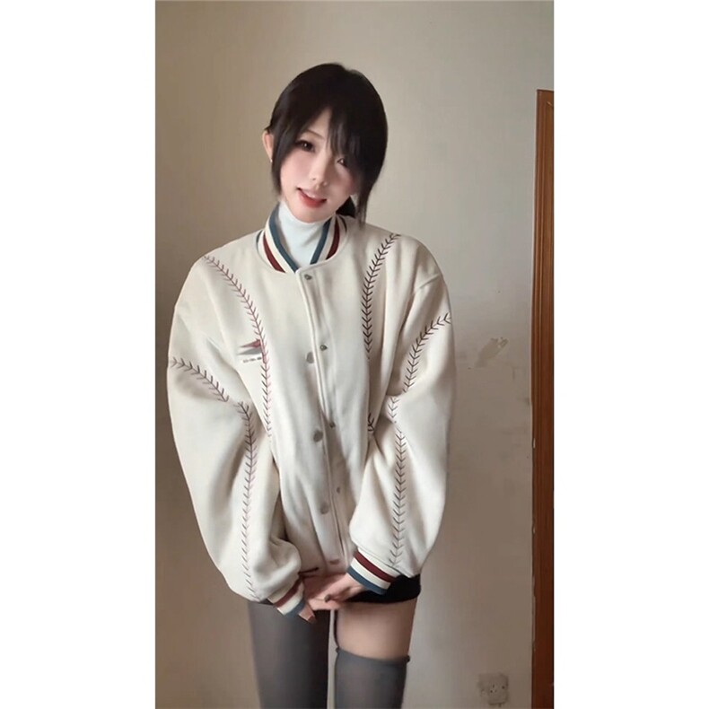 1506A/GA5030/P76新款潮流冬季宽松棒球棉服男女同款图片