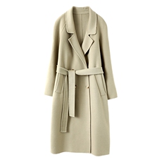 2025年秋季新款百搭羊毛大衣，女装双面呢大衣，泰公羊绒