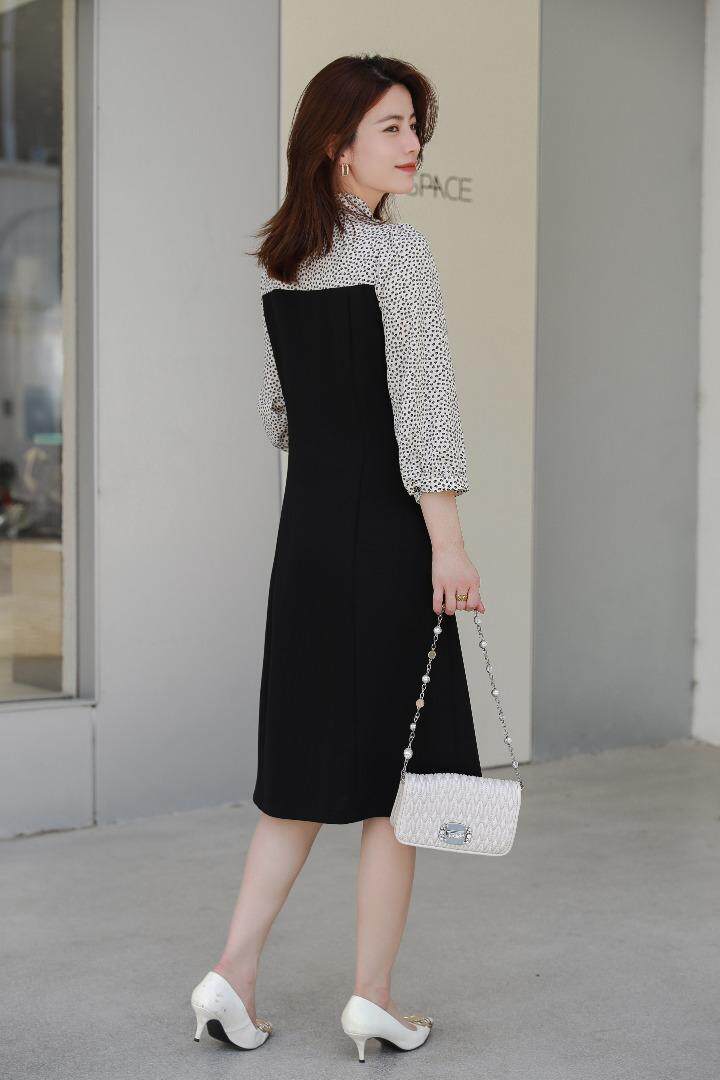 【现货】一袭旗袍连衣裙,优雅又复古,尽显东方韵味，女装汉服/婚纱/旗袍/礼服，依芙恩(5F)