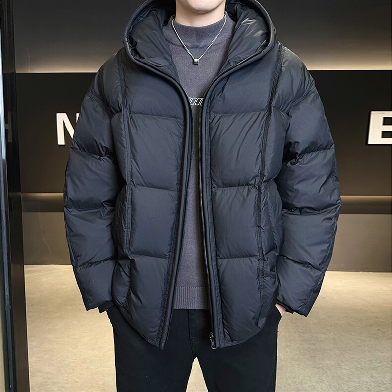 90新标白鸭绒羽绒服高冲绒泡芙廓形保暖外套YR8313-P359,男装羽绒服,电商D342